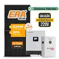 Gerador de Energia Solar Hibrido Luxpower Telhado Fibro Parafuso Madeira SGF 9,92KWP ERA BIF 620W GEN-LB-EU 5KW AC 220 MONO DC48V BAT. LITIO 5,12kWh