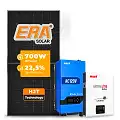 Gerador de Energia Solar Off Grid Interativo Must Telhado Cerâmico Gancho SGF 5,6KWP ERA 700W PV29 LHP 5KW AC120V DC48V BAT. LITIO 5.12KWH 100A