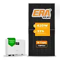 Gerador de Energia Solar On Grid Sungrow Telhado Fibro Parafuso Metal SGF 4,34KWP ERA N-TYPE MONO 620W SG RS-L 3KW 1MPPT MONO 220V