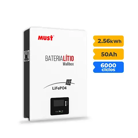 Categorias Bateria de Lítio Must Solar LP16-4850 2.56KWH 51.2V 50A 6.000 CICLOS