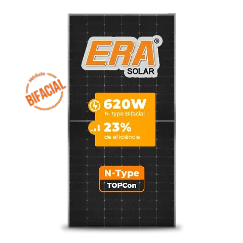 Foto 4 - Gerador de Energia Solar On Grid Growatt Telhado Metálico Mini Trilho SGF 7,44KWP ERA BIFACIAL 620W MIN X2 6KW 2MPPT MONO 220V