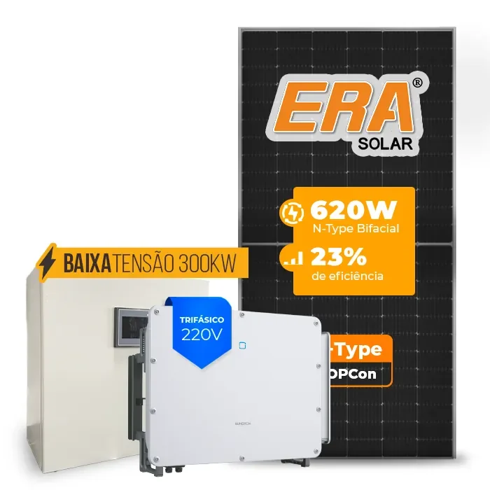 Gerador de Energia Solar Mercado Livre Sungrow Baixa Tensão Sem Estrutura SGF 114,08KWP ERA N-TYPE MONO 620W SG 75KW 7MPPT TRIF 220V
